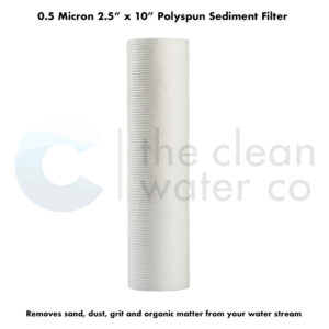 2.5x10 0.5um polyspun sediment