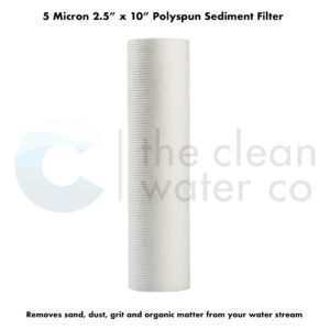 2.5x10 5um polyspun sediment